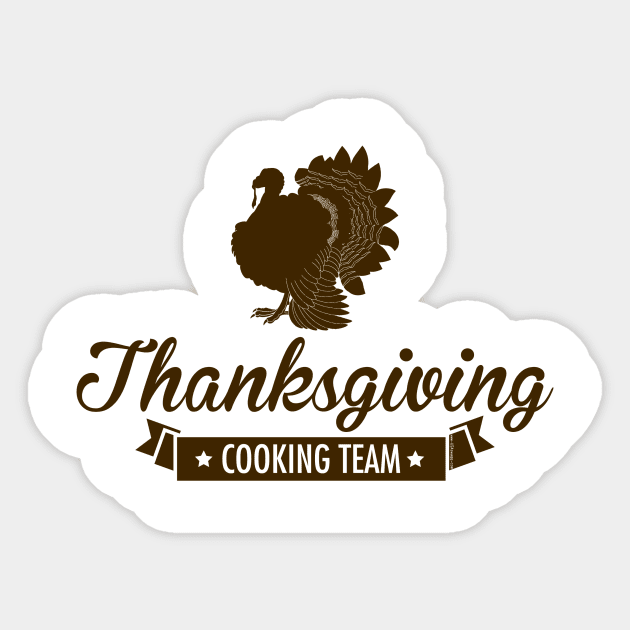 Thanksgiving Cooking Team Sticker by Gobble_Gobble0